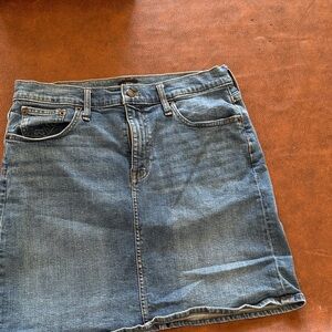 J. Crew Blue Denim Mini Skirt